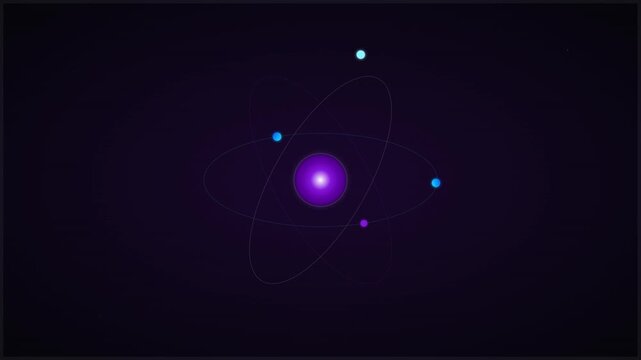 Science Atom Research Energy Physics Motion Graphic