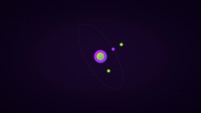 scientific atom molecule physics education motion background