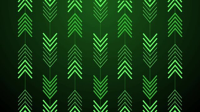 Abstract repeating pattern of arrow shapes modern geometric wallpaper with vertical lines animation
