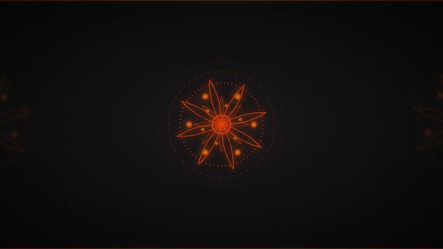 Modern Charcoal And Neon Orange Diwali Motion Graphic
