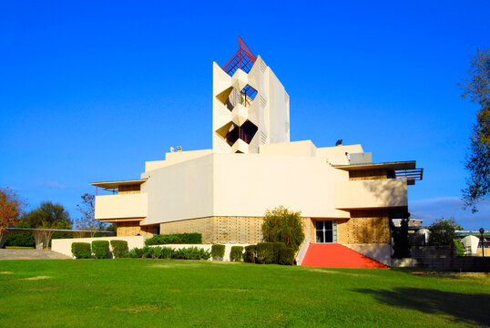 Frank Lloyd Wright designed Annie Pfieffer building at Florida Southern College located in Lakeland Florida FL USA. 07.20.26