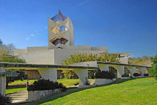 Annie Pfeiffer Chapel at Florida Southern College FSC at Lakeland Central Florida United States . 07.20.26