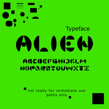Typeface alien