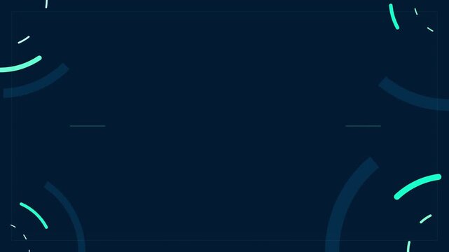 modern flat mint and navy line rotation