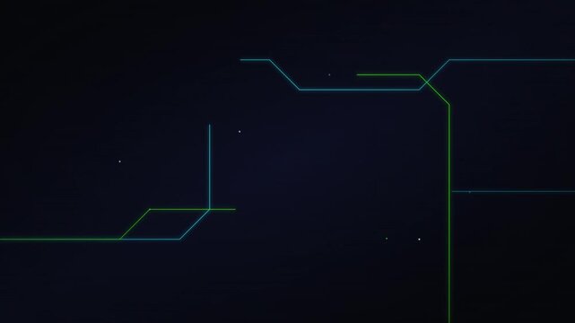 sleek cyber cyan circuit board vector animation