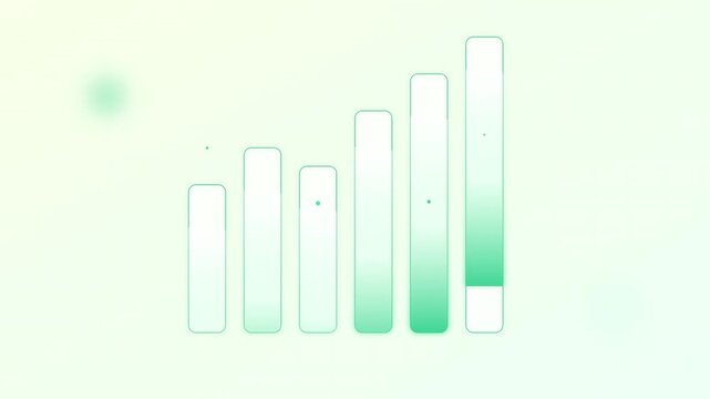 Sleek Financial Bar Graph Success Growth Profit Visual