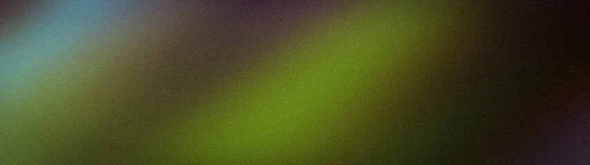 Fototapeta premium Abstract gradient tech wallpaper wide background blue green yellow grunge blur banner template backdrop