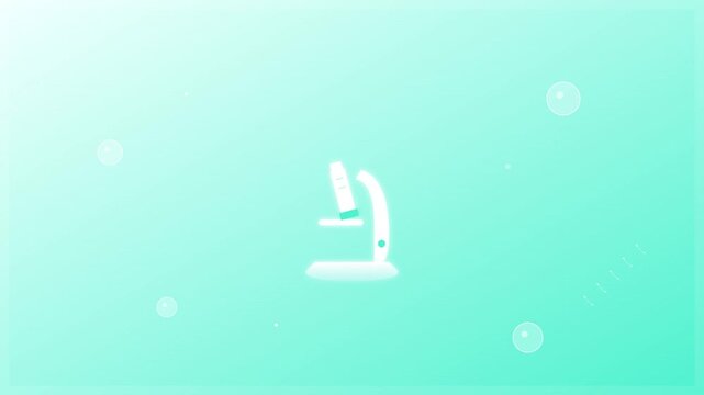 modern microscope science research discovery motion graphic