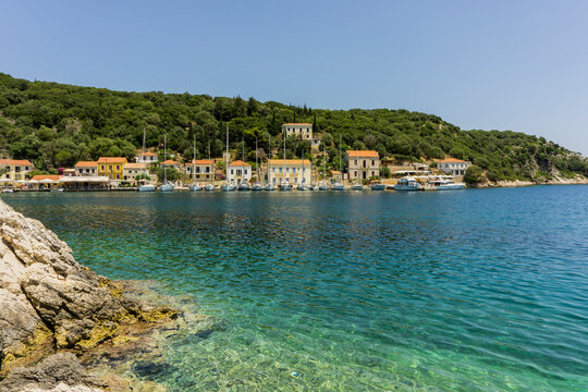 Kioni village in Ithaca island, Greece.