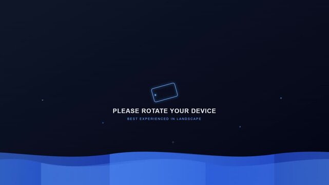 modern rotate phone video black background corporate blue