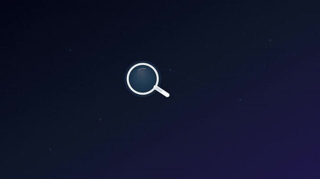 sleek search magnifying glass data discovery background