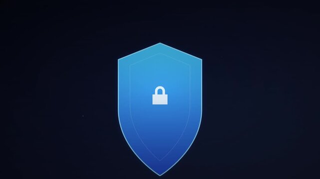 Modern Shield Protection Guard Security Vector Animation