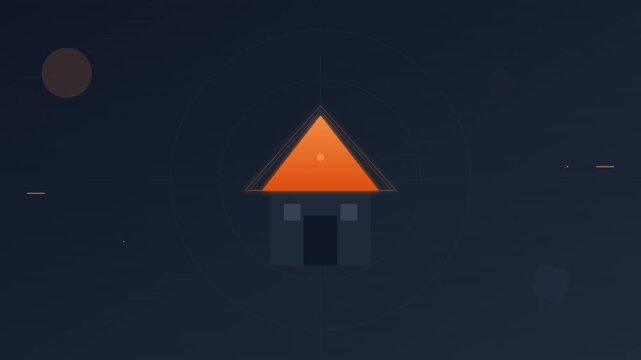 Smart Home Real Estate Building Motion Animation