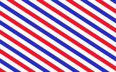 Obraz premium Airmail. Classic retro background with diagonal stripes in red, blue and white. Layout of the world international postal envelope. Vector illustration.