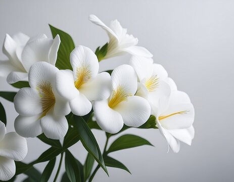 flores blancas en fondo claro