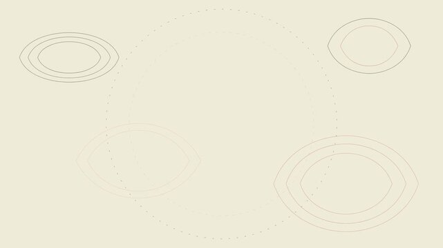 muted earth tones and beige pulsing line animation