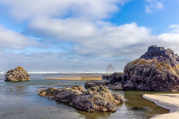 Low Tide Cannon Beach Oregon © James Phelps JR
