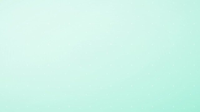 soft mint pastel rain animation with flat design