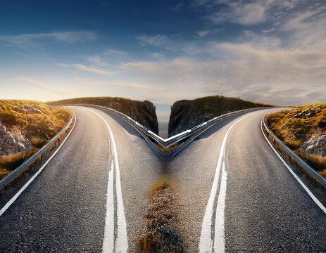 road splitting in two ways