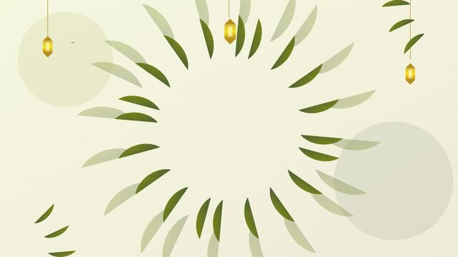 Olive Green Traditional Wedding Invitation Motion Background