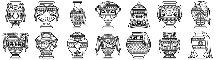 Vintage Decorative Ceramic Vessels Collection © Yaskur