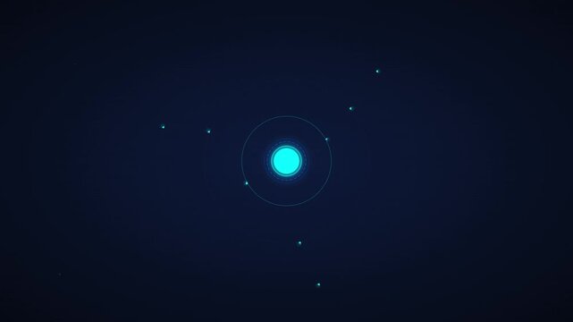 orbital data node network motion graphics background