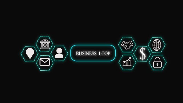 Text sign showing Challenge. Business photo showcasing process of provoking or testing physiological activity by exposure Grids and different set up of the icons latest digital technology  4k videp.