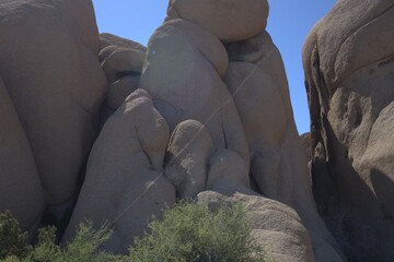 Granite boulder formations in the desert, Joshua Tree National Park © Sean