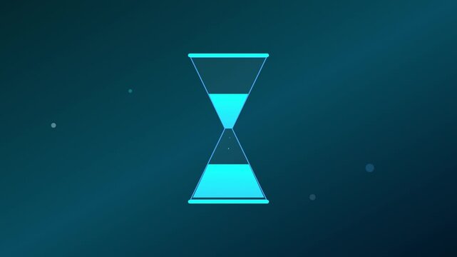 Organic Ocean Blue Hourglass Aquatic Motion Theme