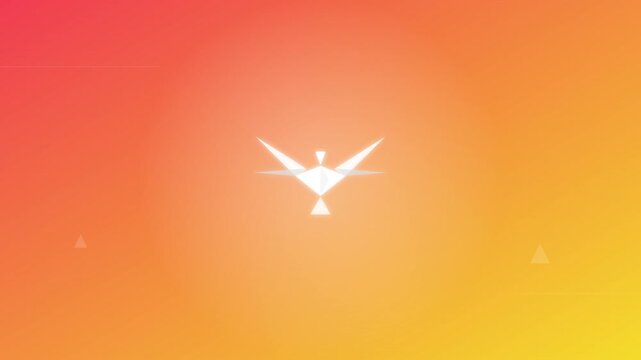 Origami Bird Flight Loop Modern Artistic Animation