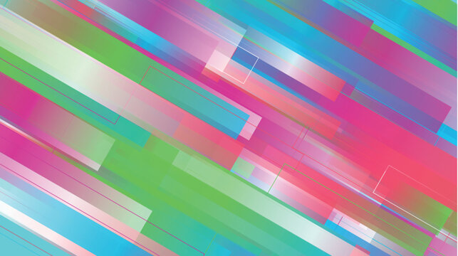 Abstract geometric background with vibrant diagonal colorful bars