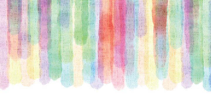 Colorful Abstract Watercolor Stripes Texture Background