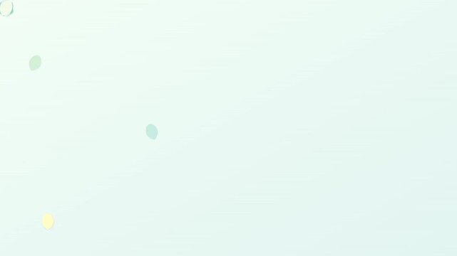 pastel mint minimalist leaf animation stock vector