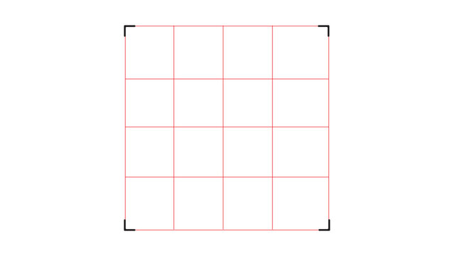 Template design with three horizontal sections separated by thin red lines on white background template sections horizontal dividers interface document minimalist structure wireframe