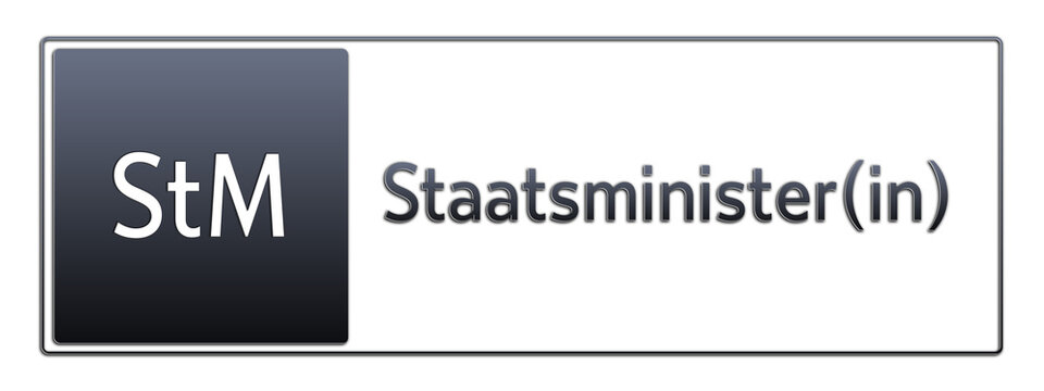 StM - Staatsminister(in) - Jura Rechts Abk&uuml;rzung