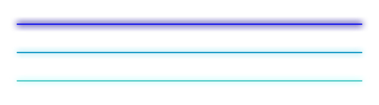 Purple teal and mint gradient horizontal line divider set