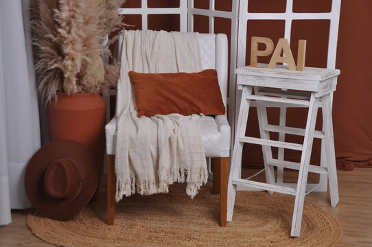 decora&ccedil;&atilde;o cen&aacute;rio para dia dos pais em tons marrons 