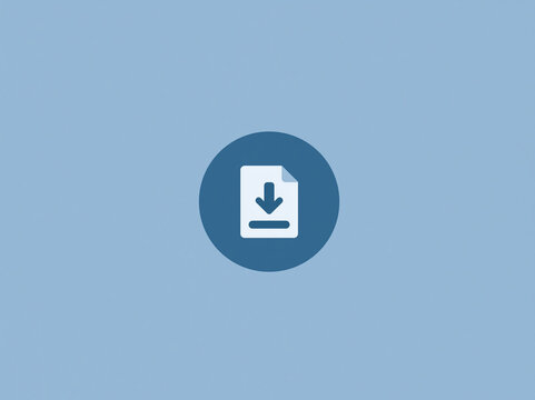 Graphical interface with blue and purple download buttons