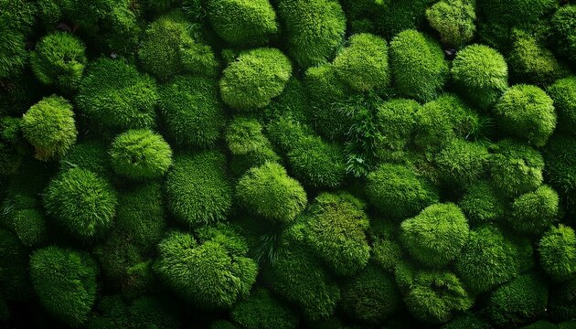 lush moss texture background velvety and vibrant green surface natural forest floor backdrop refreshing and invigorating