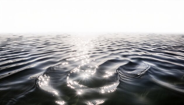 realistic water surface overlay white background with detailed ripples and caustic light effects on a water surface file