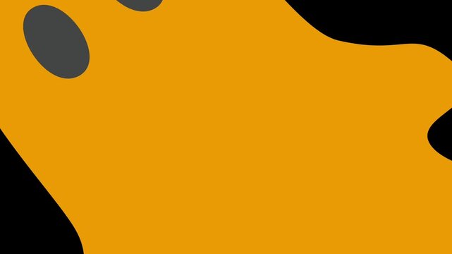 Minimalist Halloween ghost background animation
