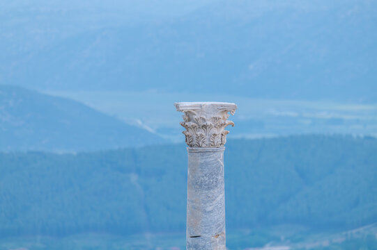 Various images of the ancient city of Sagalassos, located within the borders of Burdur province in T&uuml;rkiye.