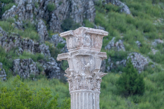 Various images of the ancient city of Sagalassos, located within the borders of Burdur province in T&uuml;rkiye.