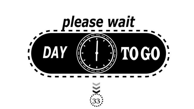 clock icon animation on black background. analog clock timer circle animated black thamneil. Clock icon vector animation with clock face.