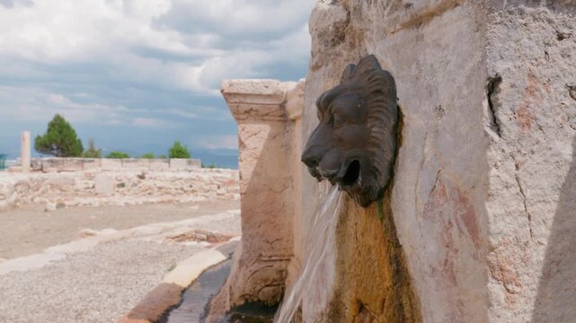 Various video images of the ancient city of Kibyra, located within the borders of Burdur province in T&uuml;rkiye.