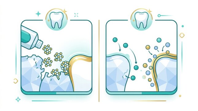 A smart toothbrush shows how it promotes oral health by using hydroxyapatite toothpaste to help prevent gum disease and support heart health.