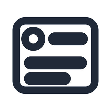 Skeleton Loader Placeholder Card Line Icon