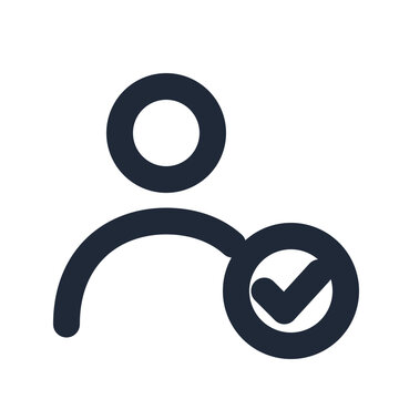 Follow User Check Mark Icon