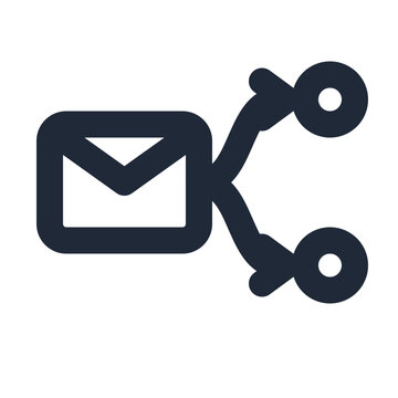 Carbon copy split to two recipients