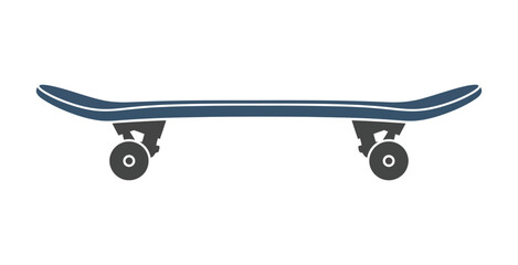 Skateboard Side Profile Vector Illustration © Kosong